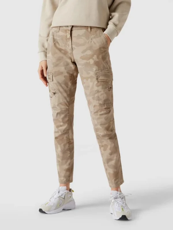 Cambio Cargohose Mit Camouflage-Muster Modell ‘Lotta’ – Sand 5