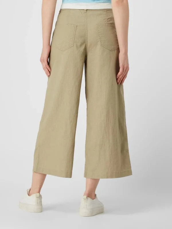 Q/S Designed By Culotte Aus Leinen-Baumwoll-Mix – Khaki 6