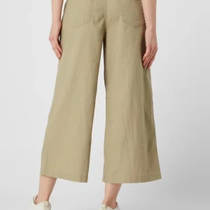 Q/S Designed By Culotte Aus Leinen-Baumwoll-Mix – Khaki 15