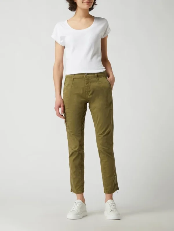 MAC Cargohose In Schmaler Passform Mit Stretch-Anteil Modell ‚Rich‘ – Khaki 1