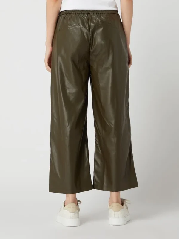 Milano Italy Culotte In Leder-Optik – Khaki 6