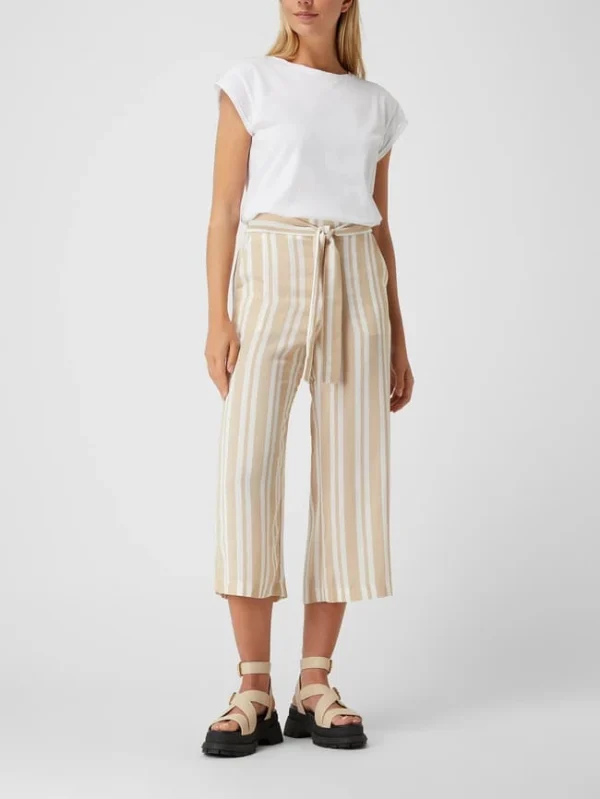 Vila Culotte Mit Streifenmuster Modell ‘Rasha’ – Sand 1