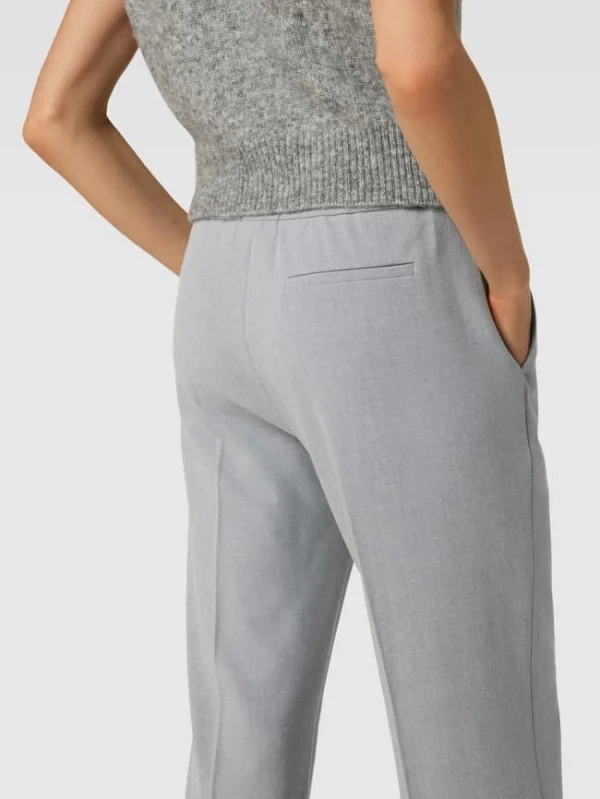 Opus Bundfaltenhose Mit Stretch-Anteil Modell ‘Maikito’ – Silber Meliert 4