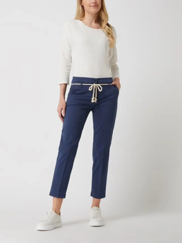 Brax Cropped Chino Aus Baumwolle Modell ‚Mel‘ – Dunkelblau 1