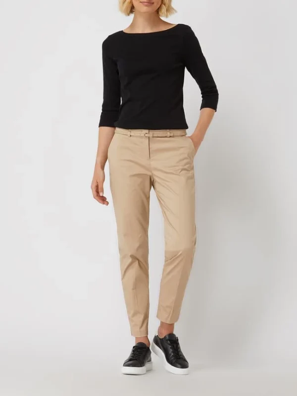 Christian Berg Woman Slim Fit Chino Mit Viskose-Anteil – Sand 1