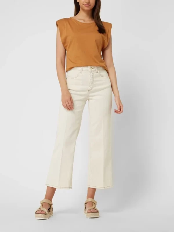 Rich & Royal Culotte Aus Denim – Ecru 1