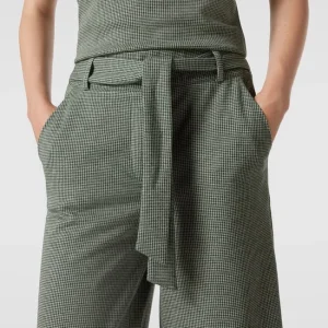 Jake*s Casual Culotte Mit Hahnentrittmuster – Grün 11