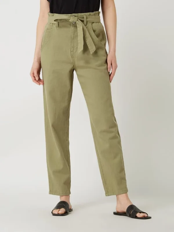 Esprit Paperbag-Hose Mit Hanf-Anteil – Khaki 5