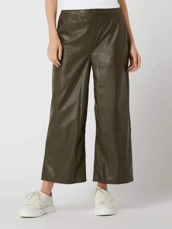 Milano Italy Culotte In Leder-Optik – Khaki 5