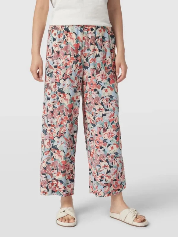 Jake*s Collection Hose Mit Floralem Allover-Muster – Lindgrün 5