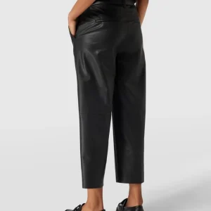 MAC Cropped Hose In Leder-Optik Modell ‘CHIARA’ – Schwarz 15