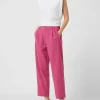 White Sand Bundfaltenhose Mit Schurwoll-Anteil – Pink 17