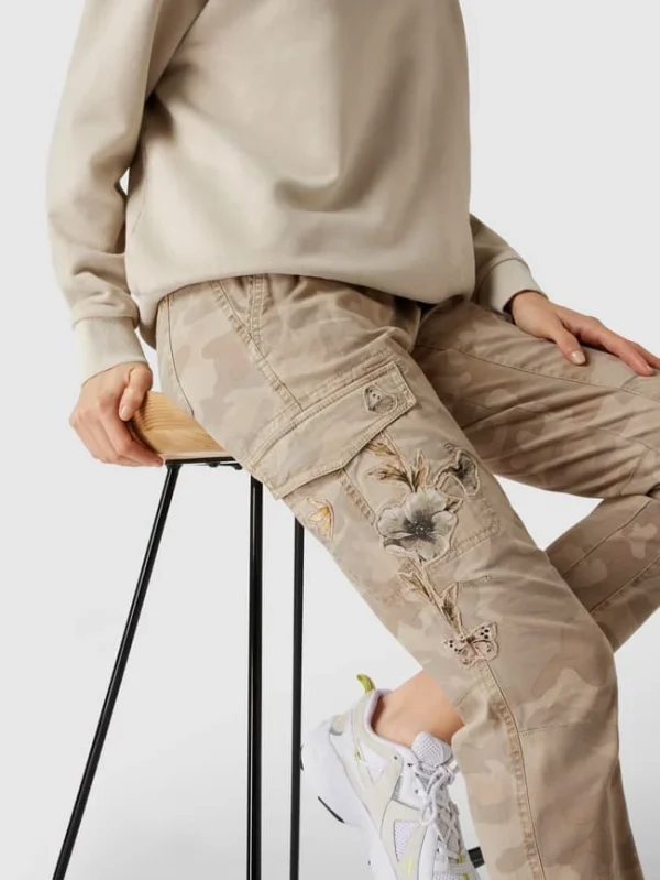 Cambio Cargohose Mit Camouflage-Muster Modell ‘Lotta’ – Sand 4