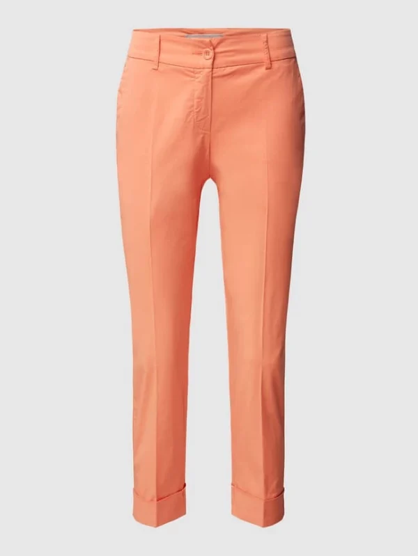 Raffaello Rossi Cropped Slim Fit Chino Mit Stretch-Anteil Modell ‚Dora‘ – Orange 3