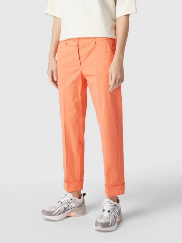 Raffaello Rossi Cropped Slim Fit Chino Mit Stretch-Anteil Modell ‚Dora‘ – Orange 5