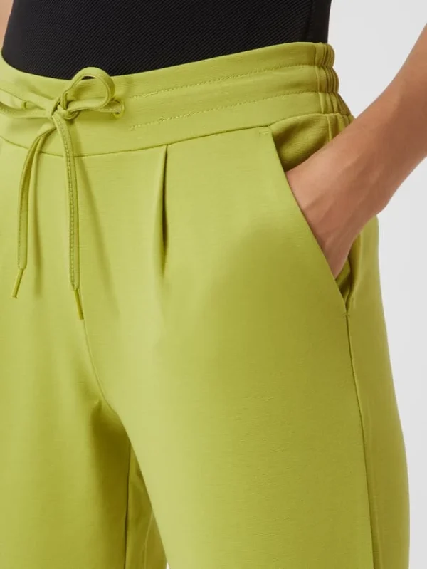 ICHI Cropped Sweathose Mit Stretch-Anteil Modell ‘Kate’ – Neon Grün 4