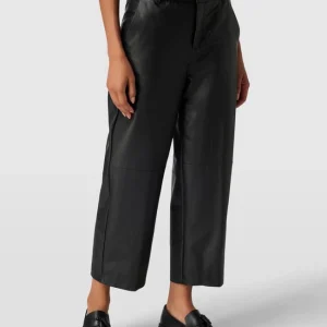 MAC Cropped Hose In Leder-Optik Modell ‘CHIARA’ – Schwarz 13