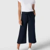 Christian Berg Woman Culotte Aus Leinen-Viskose-Mix – Dunkelblau 19