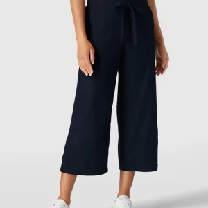 Christian Berg Woman Culotte Aus Leinen-Viskose-Mix – Dunkelblau 13